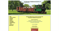 Desktop Screenshot of feldbahn-ffm.de